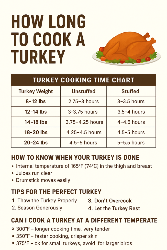 How Long to Cook a Turkey? Complete Guide to Perfect Turkey Cooking Times