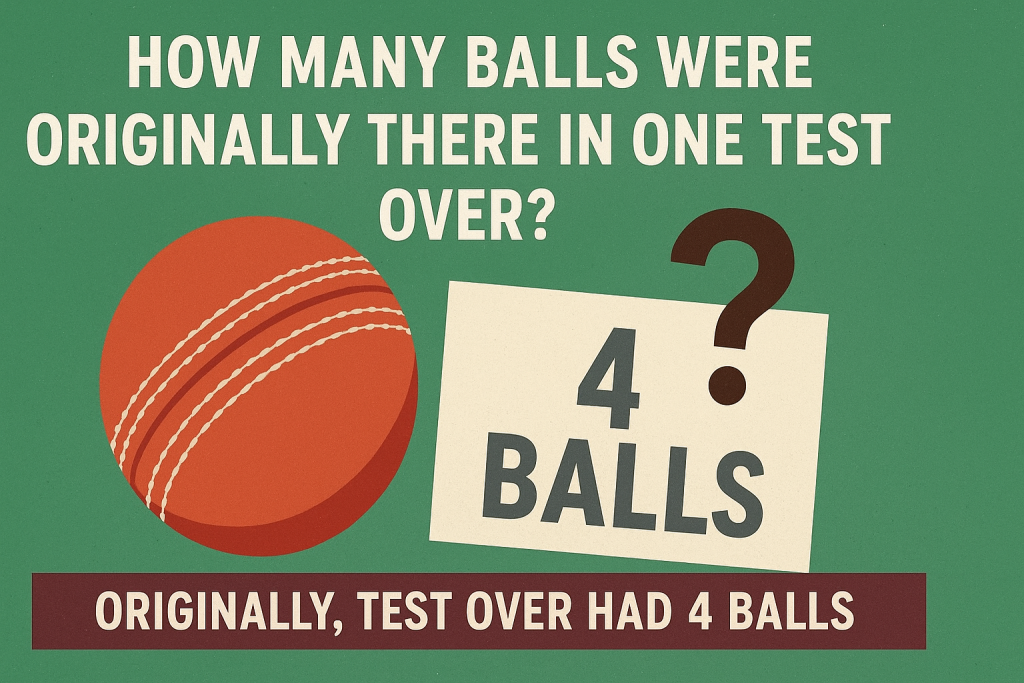 How Many Balls Were Originally There in One Test Over? A Complete History Explained