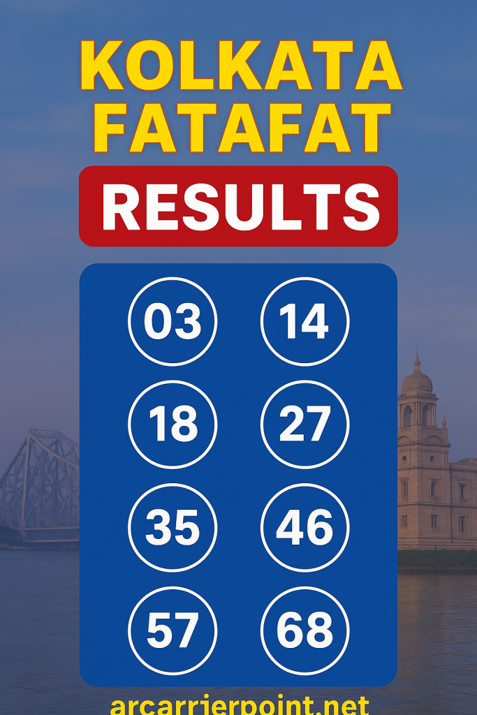 Kolkata Fatafat arcarrierpoint.net – Today’s Lucky Game Guide and Results